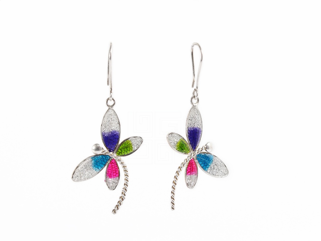 PAR ARETES IDENTIDAD EN PLATA