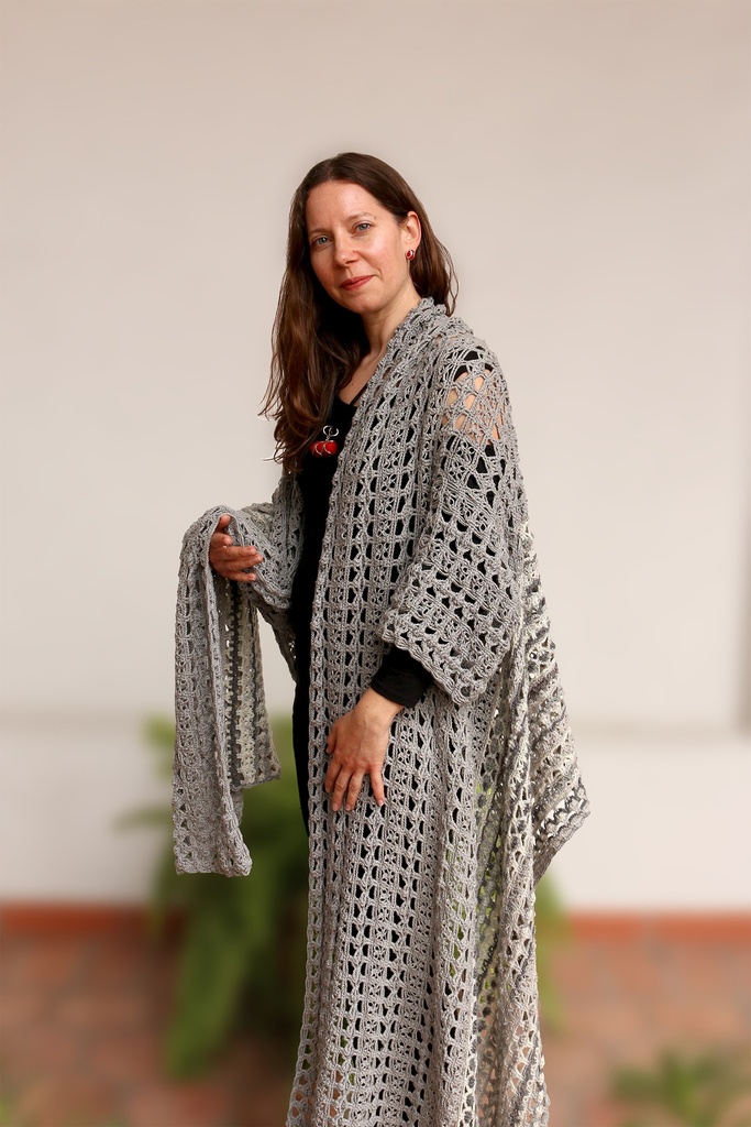 PONCHO GRIS