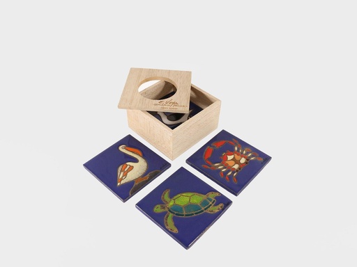 [1AP14G] JUEGO DE PORTAVASOS CUADRADO