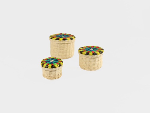 [APJ29] JUEGO JOYERO DE PAJA 3U